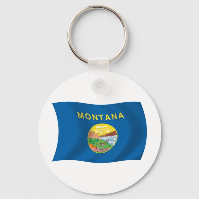 Porte-clés Drapeau du Montana (Recto)
