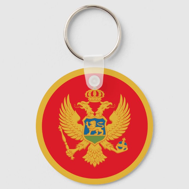 Porte-clés Drapeau du Monténégro (Recto)