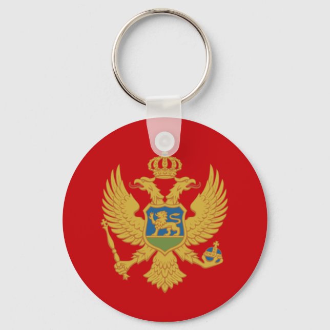 Porte-clés Drapeau du Monténégro Porte - clé (Recto)