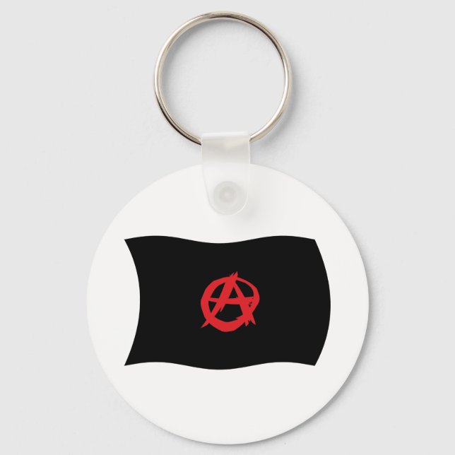 Porte-clés Drapeau du Mouvement Anarchiste (Recto)