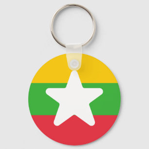 Porte-clés Drapeau du Myanmar