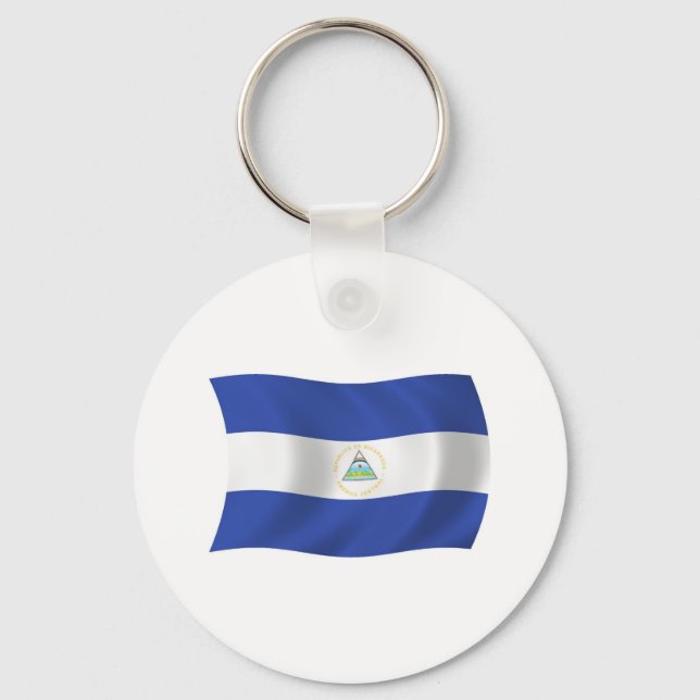 Porte-clés Drapeau du Nicaragua (Recto)