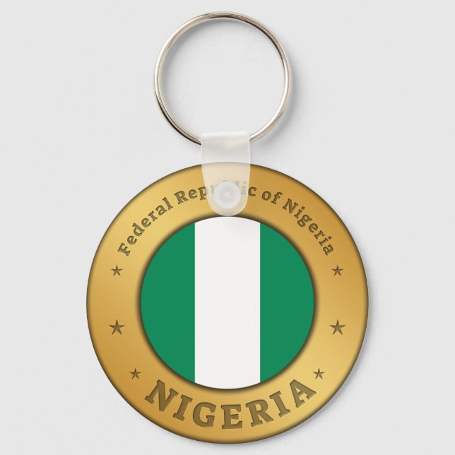 Porte-clés Drapeau du Nigeria (Recto)
