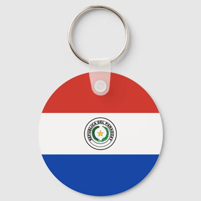 Porte-clés drapeau du Paraguay (Recto)