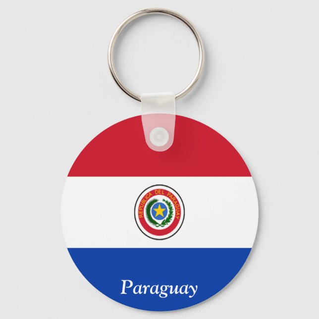 Porte-clés Drapeau du Paraguay (Recto)