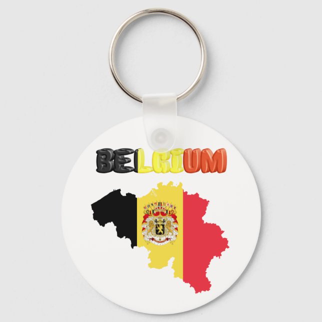 Porte-clés Drapeau du pays belge (Recto)