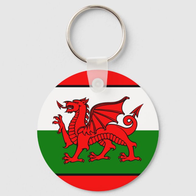 Porte-clés Drapeau du Pays de Galles (Recto)