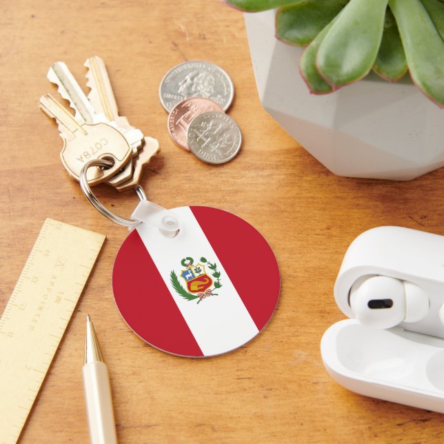 Porte-clés Drapeau du Pérou (Bureau)