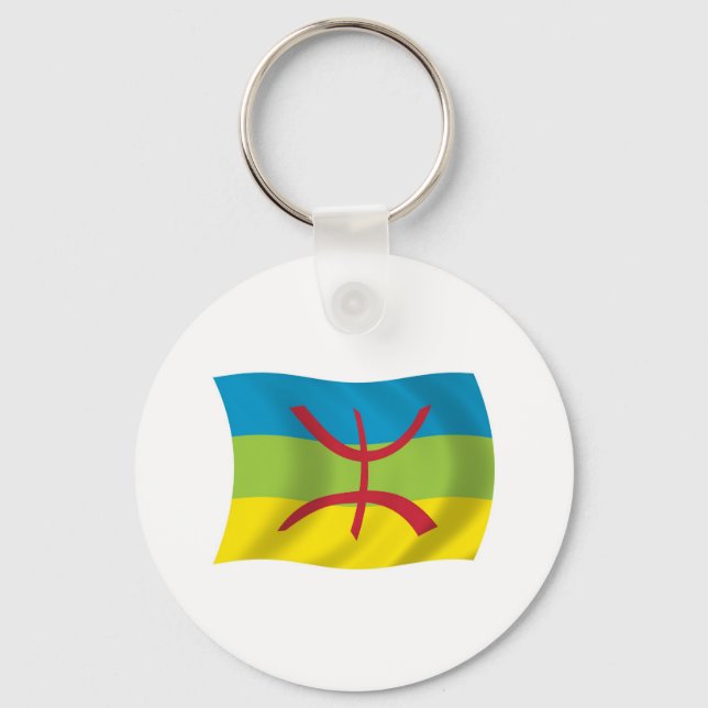 Porte-clés Drapeau du Peuple Berbère (Recto)