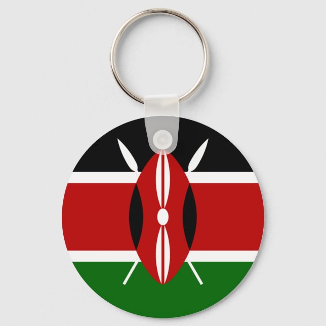 Porte-clés Drapeau du Porte - clé kenyan (Recto)