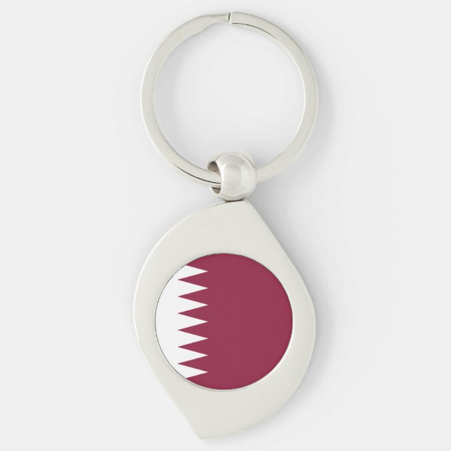 Porte-clés Drapeau du Qatar (Devant)