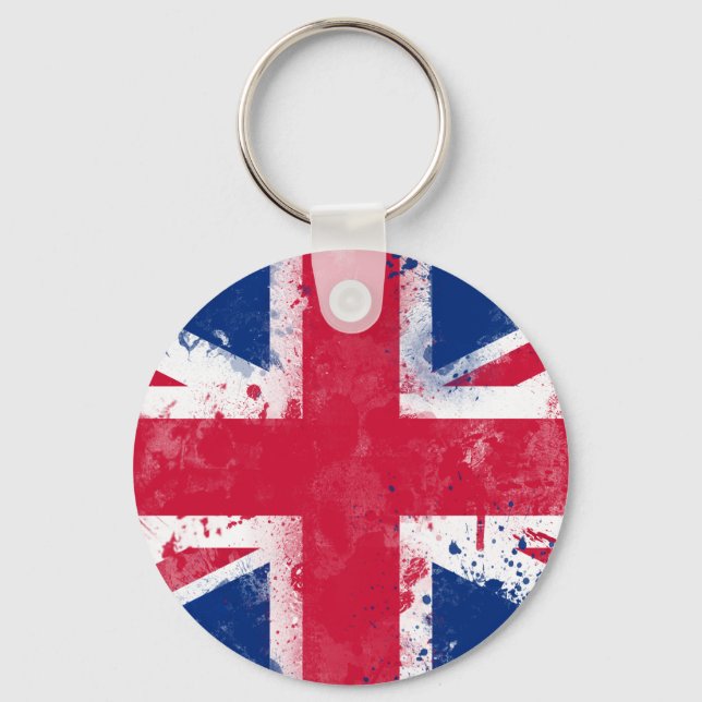 Porte-clés Drapeau du Royaume-Uni ou de l'Union Jack (Recto)