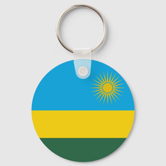 Porte-clés Drapeau du Rwanda (Recto)