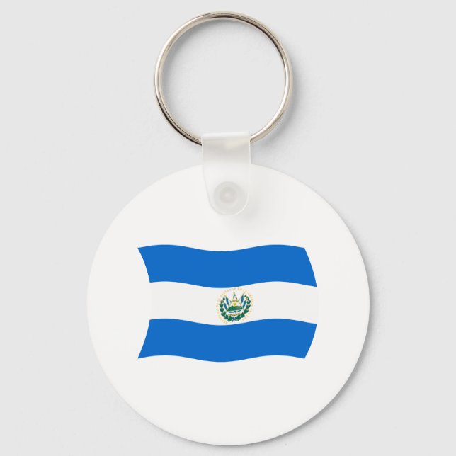 Porte-clés Drapeau du Salvador (Recto)