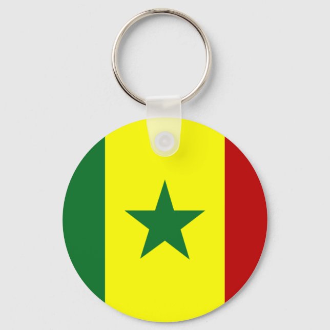 Porte-clés Drapeau du Sénégal (Recto)