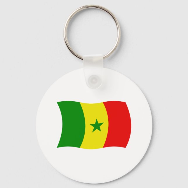 Porte-clés Drapeau du Sénégal (Recto)