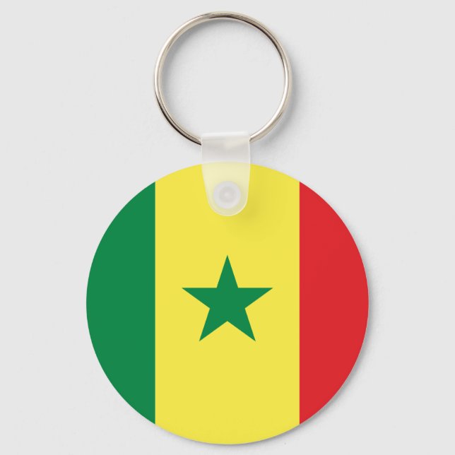 Porte-clés Drapeau du Sénégal (Recto)