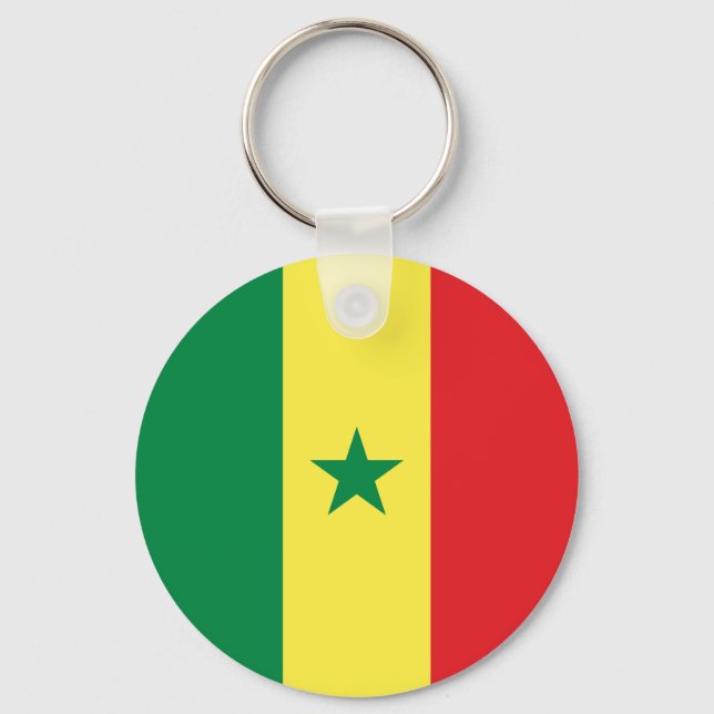 Porte-clés Drapeau du Sénégal (Recto)
