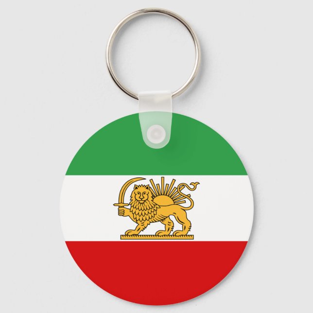Porte-clés Drapeau du Shah d'Iran (1964-1980) ♥880 ♥ ♥er (Recto)