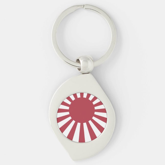 Porte-clés Drapeau du Soleil Levant impérial japonais, d'Edo  (Devant)