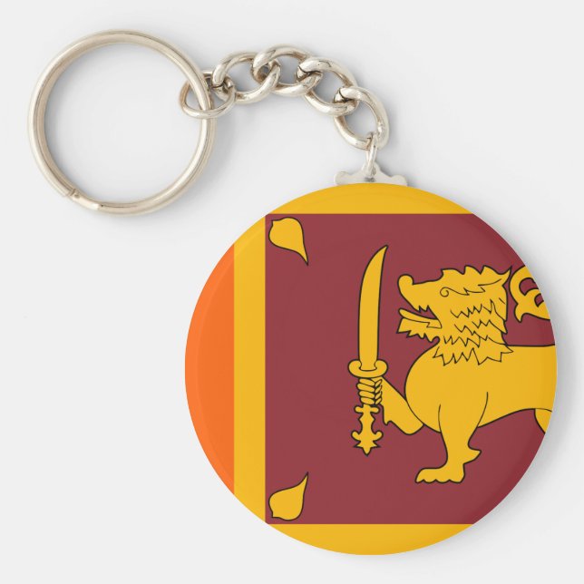 Porte-clés Drapeau du Sri Lanka (Devant)