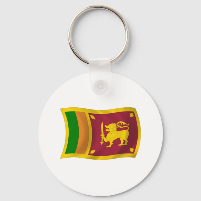 Porte-clés Drapeau du Sri Lanka (Recto)