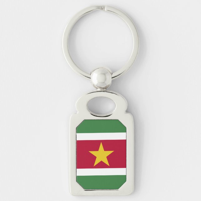 Porte-clés Drapeau du Surinam (Devant)