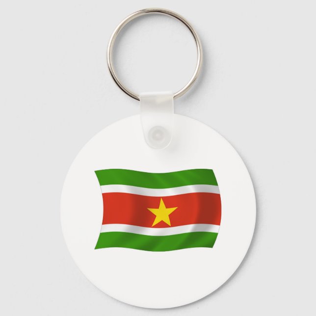 Porte-clés Drapeau du Suriname (Recto)
