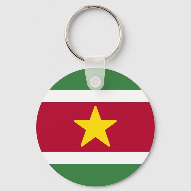 Porte-clés Drapeau du Suriname (Recto)