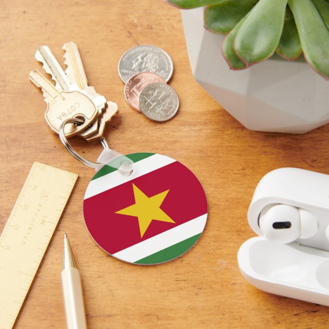 Porte-clés drapeau du Suriname (Bureau)