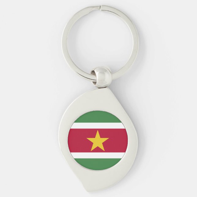 Porte-clés Drapeau du Suriname (Devant)