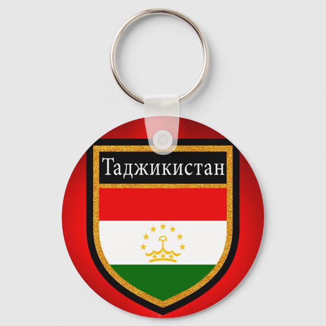 Porte-clés Drapeau du Tadjikistan (Recto)