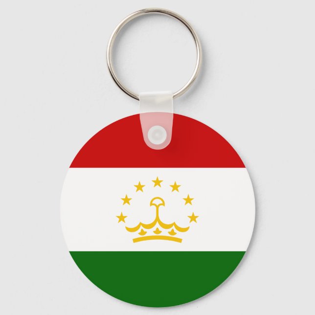 Porte-clés Drapeau du Tadjikistan (Recto)