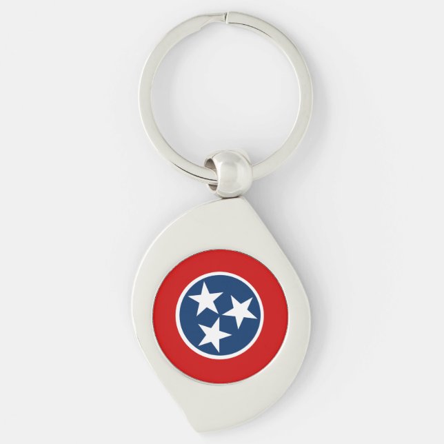 Porte-clés Drapeau du Tennessee (Devant)