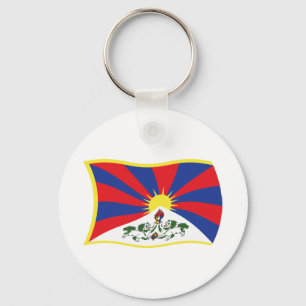 Porte-clés Drapeau du Tibet