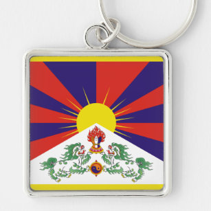 Porte-clés Drapeau du Tibet libre