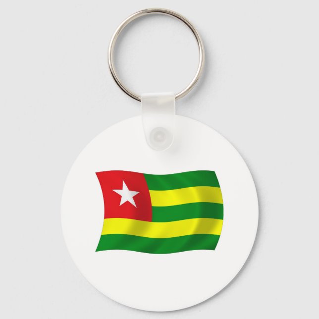 Porte-clés Drapeau du Togo (Recto)