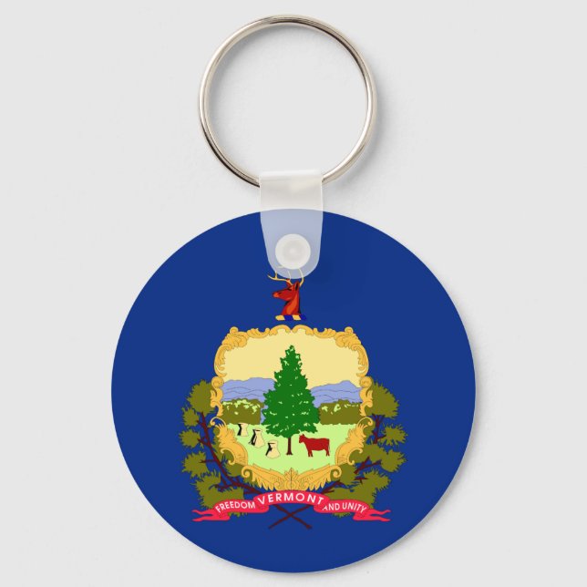 Porte-clés Drapeau du Vermont (Recto)