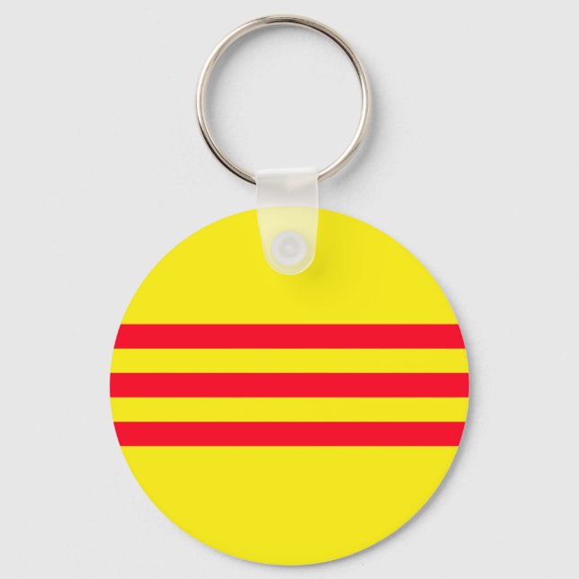 Porte-clés Drapeau du Vietnam du Sud (Recto)