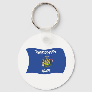 Porte-clés Drapeau du Wisconsin
