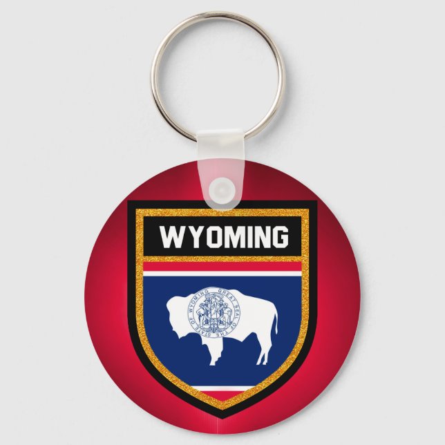 Porte-clés Drapeau du Wyoming (Recto)