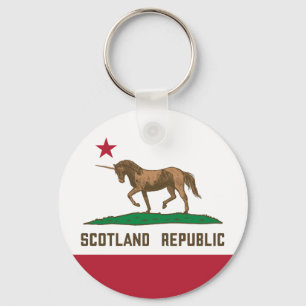 Porte-clés Drapeau écossais Californie Unicorne