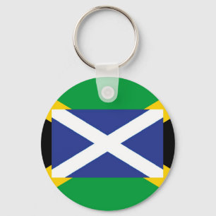 Porte-clés Drapeau écossais jamaïcain - Jamaïque - Écosse