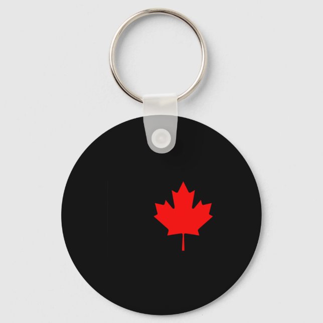 Porte-clés Drapeau feuille d'érable rouge du Canada Drapeaux  (Recto)