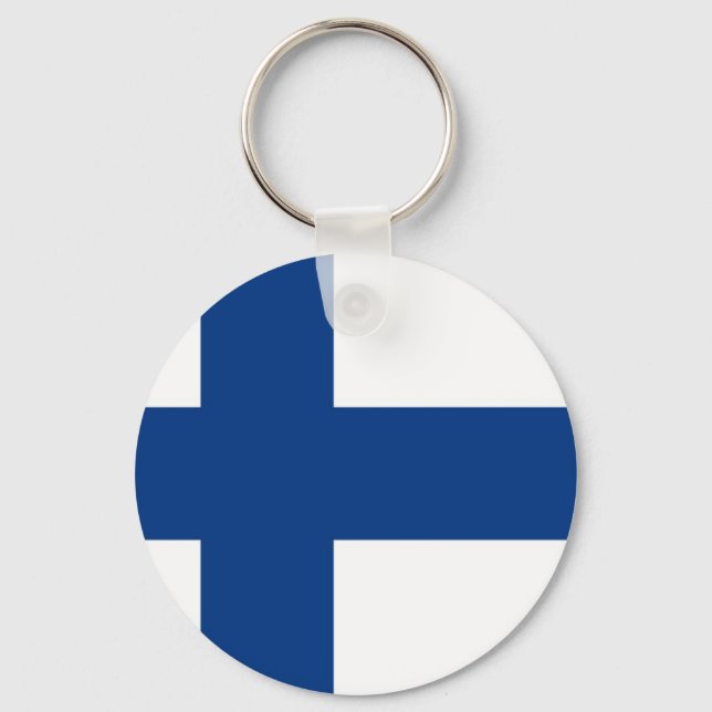 Porte-clés Drapeau finlandais (Recto)