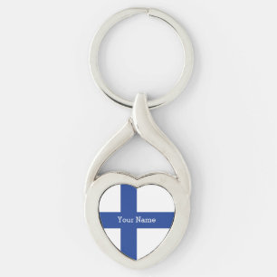 Porte-clés Drapeau finlandais porte - clé personnalisé