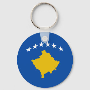 Porte-clés Drapeau Fisheye du Kosovo