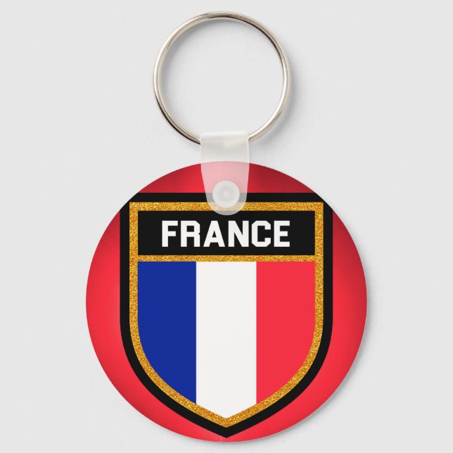 Porte-clés Drapeau France (Recto)
