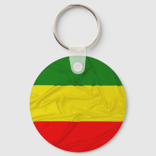 Porte-clés Drapeau froissé de Rastafarian