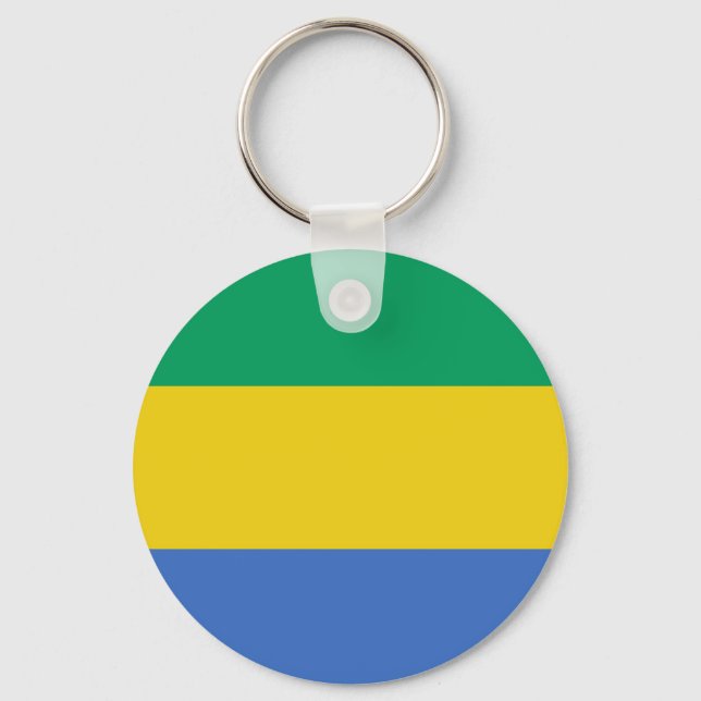 Porte-clés Drapeau Gabon (Recto)